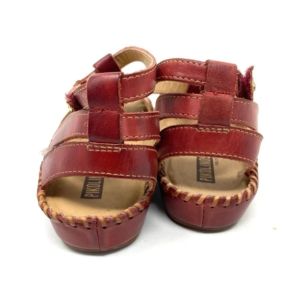 Pikolinos 655-0780C1 Puerto Vallarta Leather Sandals in Sandia